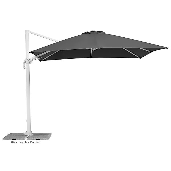 Schneider Ampelschirm 360 cmx 300 cm Anthrazit mit Dreh- & Neigungsfunktion günstig online kaufen