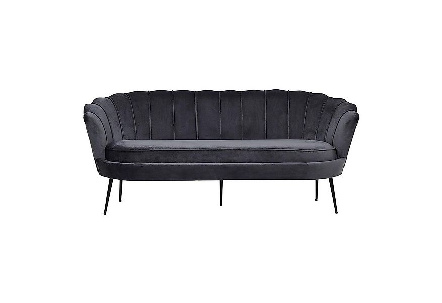 ebuy24 Sofa Nice Sofa 3 Personen velour grau., 1 Teile günstig online kaufen