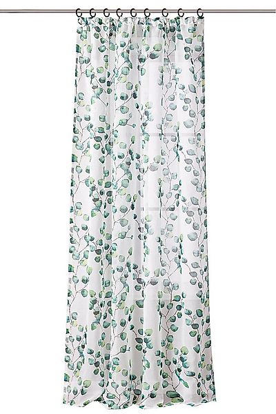 Joyswahl Gardine Florales (1 St), Kräuselband, halbtransparent, Mori-Stil, günstig online kaufen