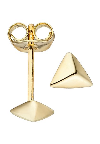 JOBO Paar Ohrstecker "Ohrringe dreieckig", 925 Silber vergoldet günstig online kaufen