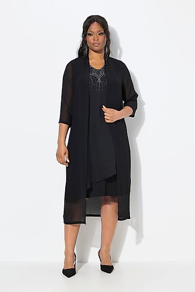 Ulla Popken Sommerjacke Chiffonjacke Schalkragen lange günstig online kaufen