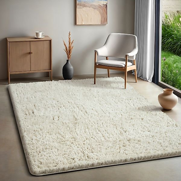 merinos Teppich »Fluffy Shaggy« rechteckig 35 mm Höhe Flauschiger Hochflor günstig online kaufen