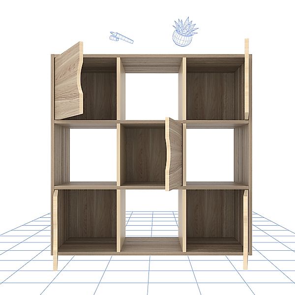 FLEXISPOT Bücherregal BW1, Regal, Standregal, Würfelregal, günstig online kaufen