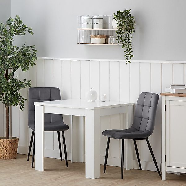 Homestyle4u Essgruppe Esstisch 80x80 mit 2 günstig online kaufen