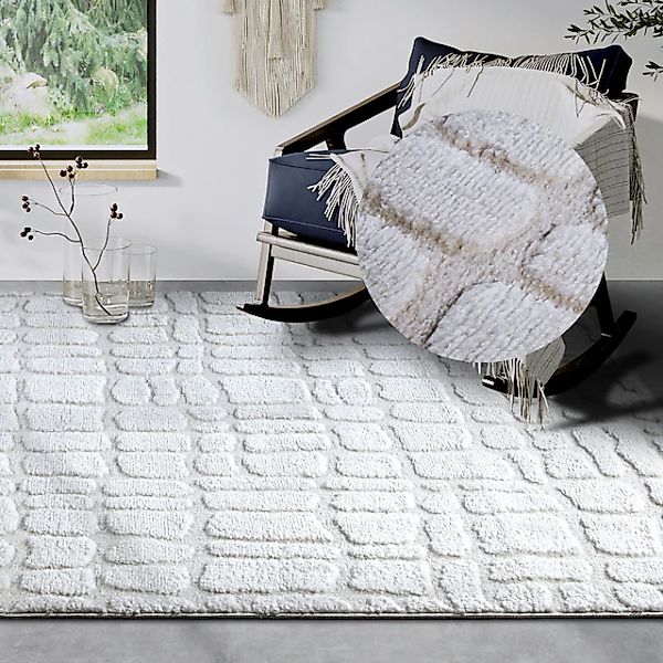 ELLE DECORATION Designteppich »Artistique«, rechteckig, 18 mm Höhe, Hochflo günstig online kaufen