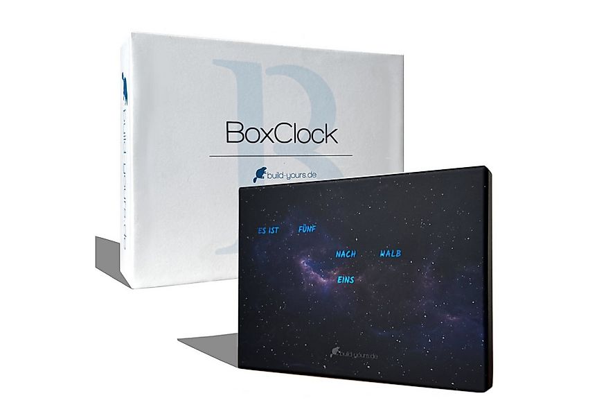 build-yours.de Standuhr BoxClock PLA - Die Wortuhr für den Schreibtisch - L günstig online kaufen