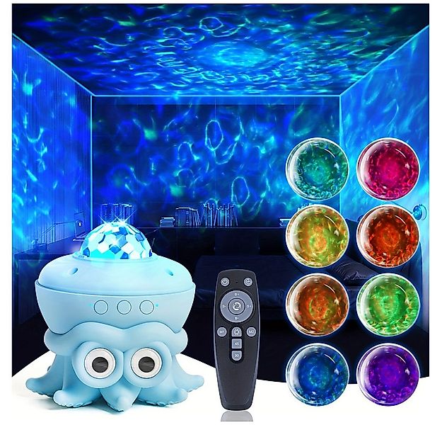 QUBEBU LED Nachtlicht Oktopus LED Sternenhimmel Projektor 16 Farben Wasserw günstig online kaufen