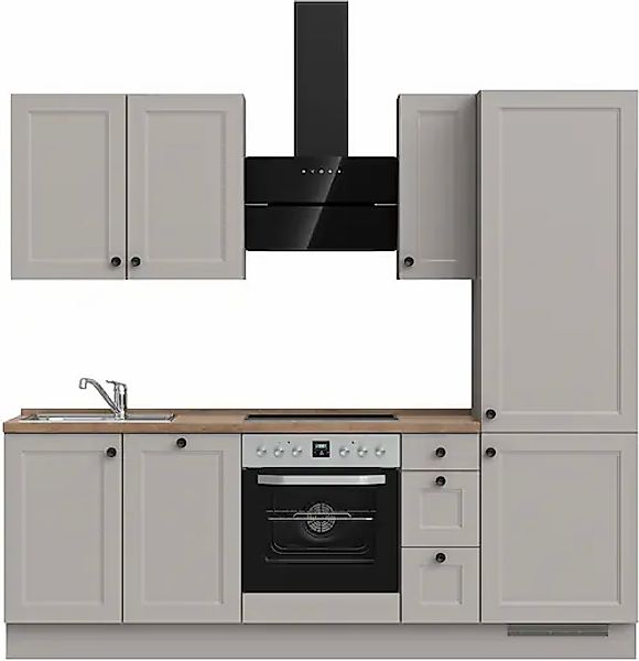 nobilia® Küchenzeile »"Cascada II"«, vormontiert, Breite 240 cm, Ausrichtun günstig online kaufen