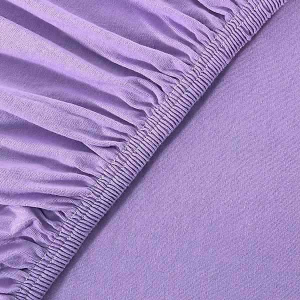leevitex® Spannbettlaken Spannbettlaken Classic Jersey, Gummizug: günstig online kaufen