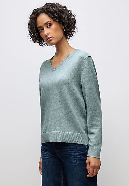 STREET ONE Strickpullover, in Unifarbe günstig online kaufen