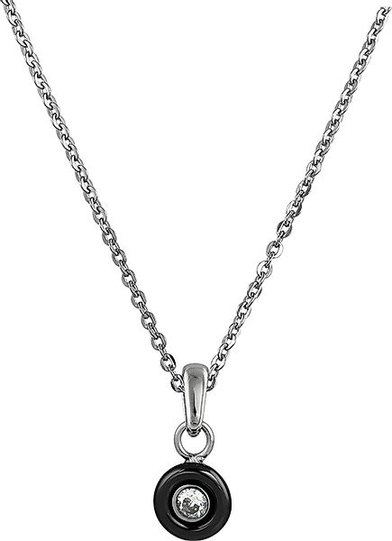 Amello Edelstahlkette Amello Stein Halskette silber günstig online kaufen
