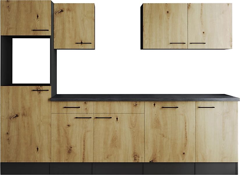 RESPEKTA Küchenzeile "Oliver" Breite 280 cm, 90 cm Arbeitshöhe, in exklusiv günstig online kaufen