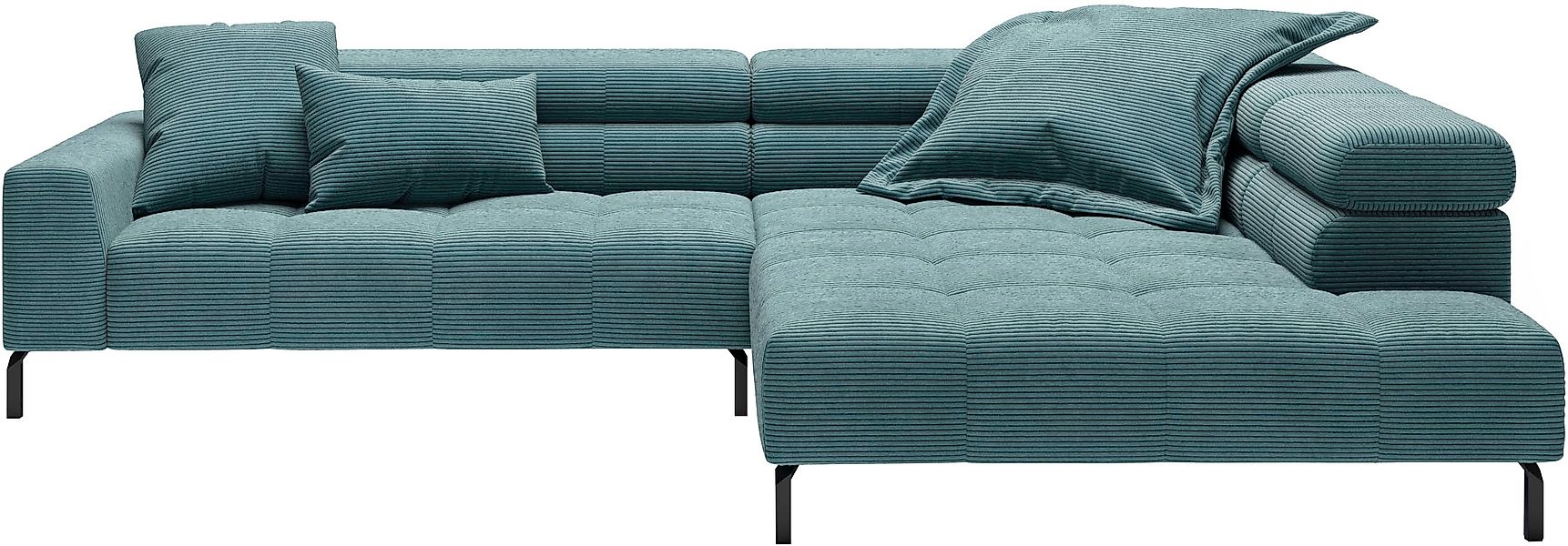 PLACES OF STYLE Ecksofa »Claya, L-Form, incl. Kopfteilverstellung, Breite 3 günstig online kaufen