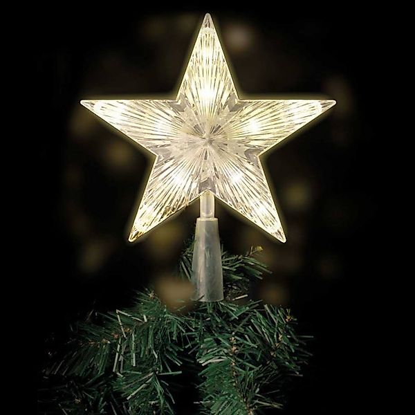 Mojawo Lichtervorhang LED Baumspitze Stern Weihnachtsbaumspitze günstig online kaufen