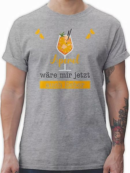 Shirtracer T-Shirt Aperol wäre mir jetzt auch lieber - Aperol Geschenk Lust günstig online kaufen