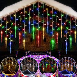 Rosnek LED-Lichtervorhang Eiszapfen-Anhänger, 8 Modi, Timer, günstig online kaufen