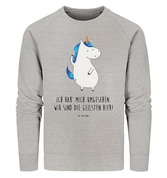 Mr. & Mrs. Panda Longpullover Einhorn Mann Größe XL - Heather Grey - Gesche günstig online kaufen