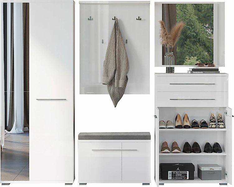 PLACES OF STYLE Garderoben-Set "Piano" Set, 5 Stk. tlg. günstig online kaufen