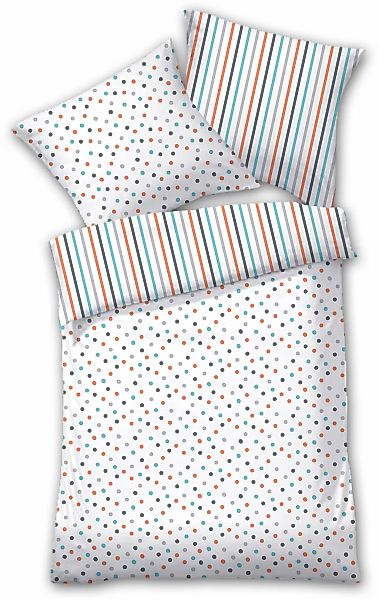 Dyckhoff Bettwäsche "4014" 2 Stk. tlg. Mako-Satin, 100 % Baumwolle, pflegel günstig online kaufen