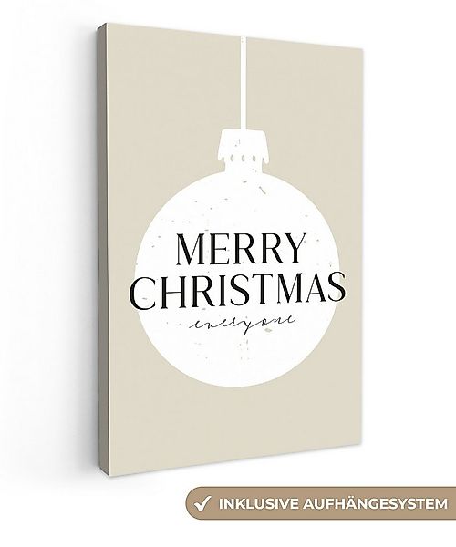 OneMillionCanvasses® Leinwandbild Weihnachten - Weihnachtskugeln - Japandi günstig online kaufen