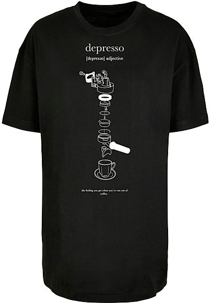 MisterTee T-Shirt "MisterTee Ladies Depresso Oversized Boyfriend Tee" 1 Stk günstig online kaufen