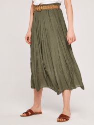 Apricot Midirock Crinklerock (2-tlg., Flechtgürtel) mit günstig online kaufen