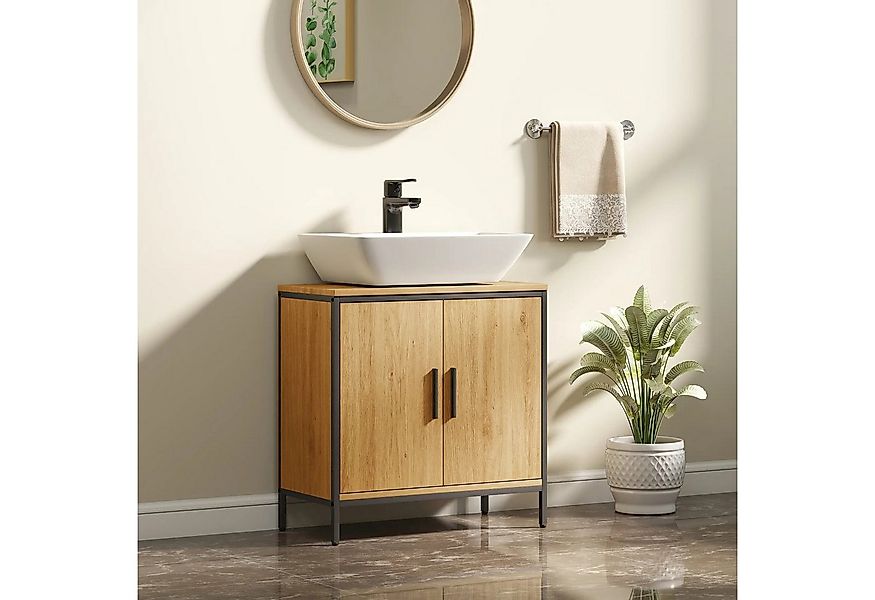 BlingBin Waschbeckenunterschrank Unterschrank mit 2 Türen, einstellbarem Re günstig online kaufen