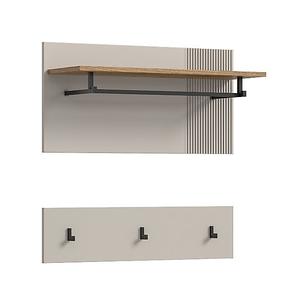 xonox.home Garderobenpaneel Slide, Kaschmir Nachbildung Melamin beschichtet günstig online kaufen