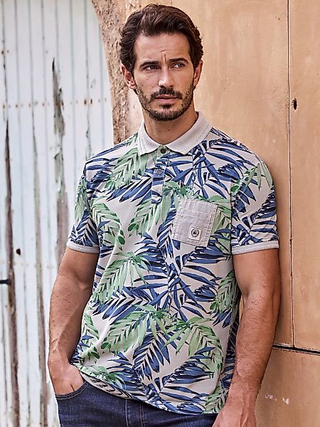 LERROS Poloshirt "LERROS Herren Poloshirt, floral bedruckt" günstig online kaufen