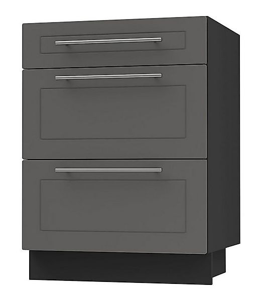 Feldmann-Wohnen Auszugsunterschrank Kvantum (3 Schubladen mit Teilauszug, S günstig online kaufen