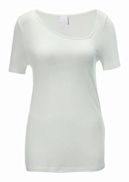 MADELEINE Kurzarmshirt Kurzarm-Shirt mit asymmetrischem Ausschnitt günstig online kaufen