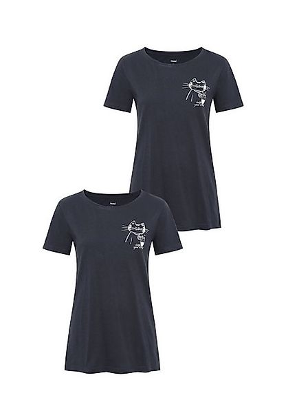 Mavi T-Shirt 2er-SET Design T-Shirt mit Print-Motiv, Rundhals, Kurzarm (2-t günstig online kaufen