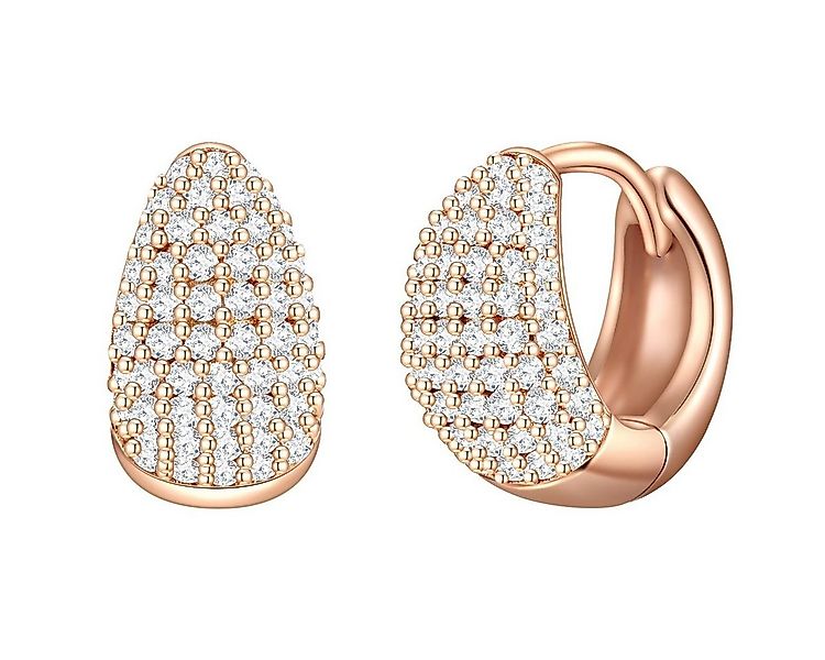 Glanzstücke München Paar Creolen roségold, aus Sterling Silber günstig online kaufen