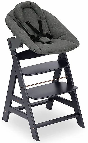 Hauck Hochstuhl »Alpha Newborn Set Plus, Dark Grey« (Set) 2 Stk.mit Newborn günstig online kaufen
