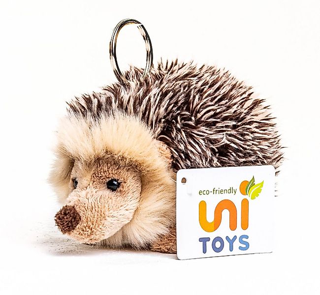 Uni-Toys Kuscheltier Igel mit Schlüsselanhänger - 13 cm (Länge) - Plüsch-Ig günstig online kaufen