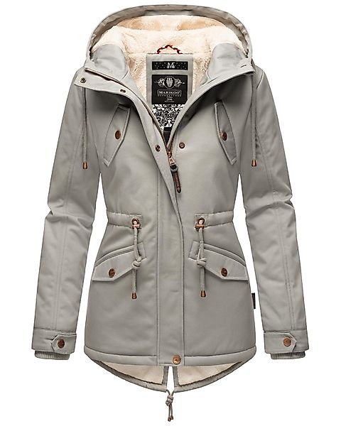Marikoo Winterjacke "Manolya" mit Kapuze stylischer Kurzmantel mit weichem günstig online kaufen