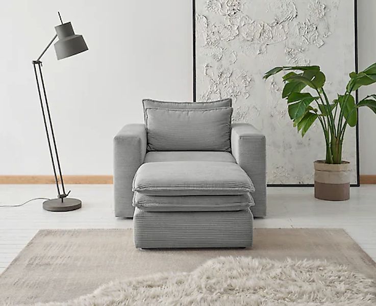 PLACES OF STYLE Sitzgruppe »PIAGGE« 2 Stk. tlg. Hochwertiger Cord, Sessel u günstig online kaufen