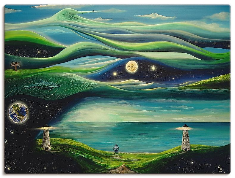 Artland Leinwandbild "Verschiedene Leben", Landschaften, (1 St.), auf Keilr günstig online kaufen