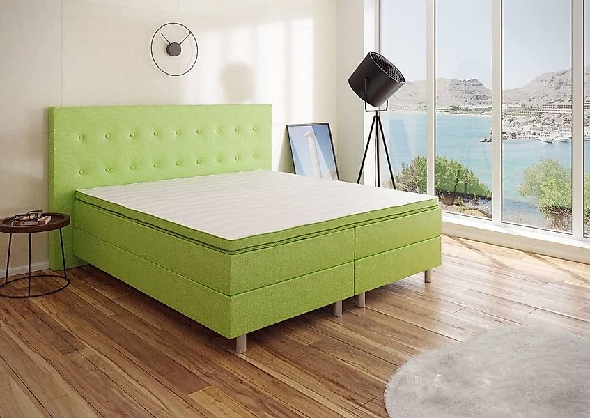 Best for You Boxspringbett NEO Bonellfederkern inkl. 7 cm Topper (90X200 10 günstig online kaufen