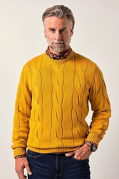 Boston Park Rundhalspullover Boston Park Pullover Zopfstrick Rundhals bis 8 günstig online kaufen