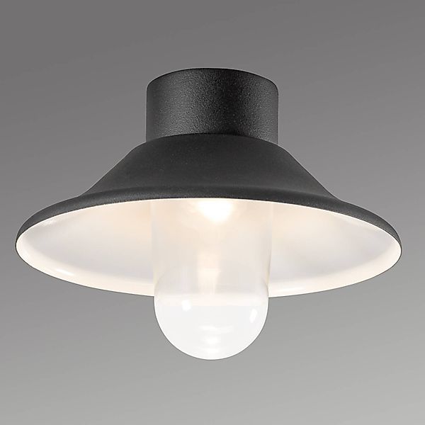 LED-Deckenlampe Vega, Außenbereich, schwarz, Ø 30 cm günstig online kaufen