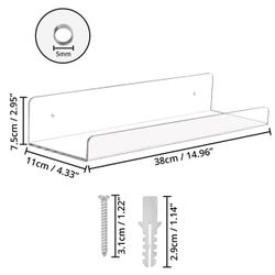 Belle Vous Wandregal 3-teiliges Acrylregal-Set, 3-tlg. günstig online kaufen