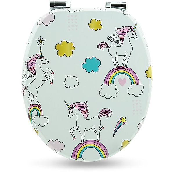 Sanfino WC-Sitz „Unicorns“ hochwertiger Toilettendeckel mit günstig online kaufen