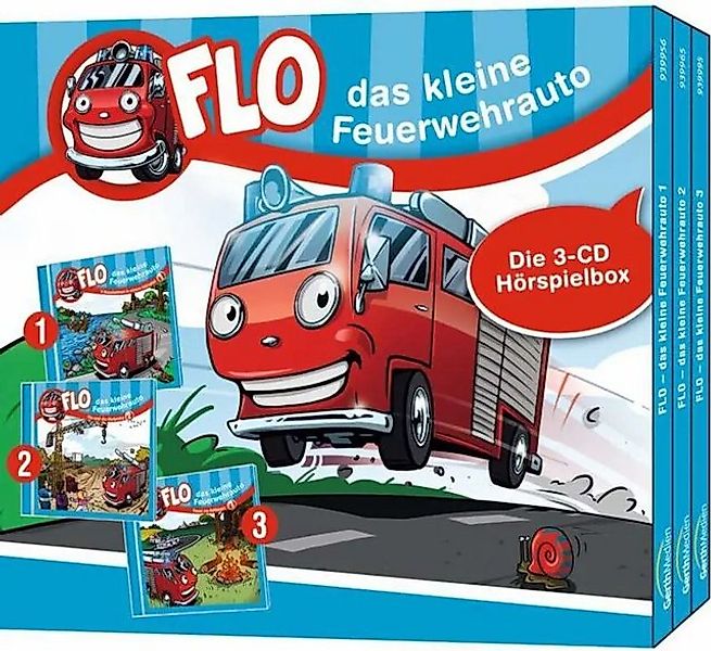Gerth Medien Hörspiel Flo - das kleine Feuerwehrauto - Die 3-CD Hörspielbox günstig online kaufen