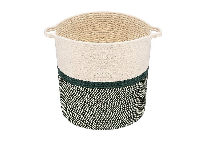 Navaris Aufbewahrungsbox Flechtkorb aus Baumwolle - Wäschekorb für Spielzeu günstig online kaufen