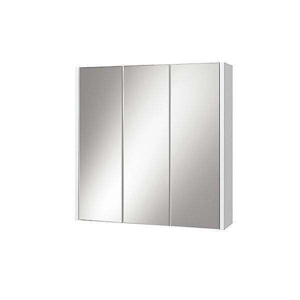 Vicco Badezimmerspiegelschrank Majest, Weiß/Weiß Hochglanz, 67.4 x 68 cm günstig online kaufen