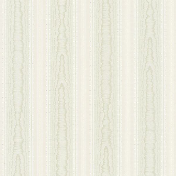 PROFHOME 765871-GU Streifen Tapete Textiloptik Matt Grün Weiß 0,53 m x 10,0 günstig online kaufen