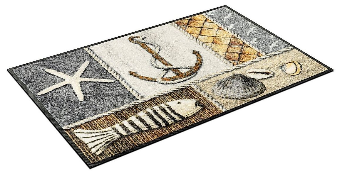 wash+dry by Kleen-Tex Fußmatte Coastline, rechteckig, Höhe: 7 mm günstig online kaufen