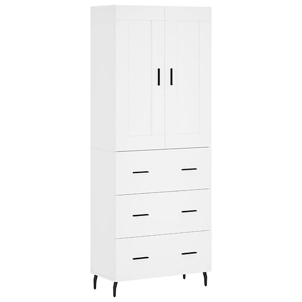 vidaXL Highboard Weiß 69,5x34x180 cm Holzwerkstoff 3199761 günstig online kaufen