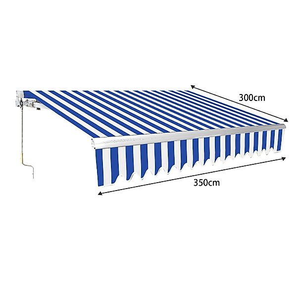 Clanmacy Markise Gelenkarmmarkise 350 x 300cm günstig online kaufen